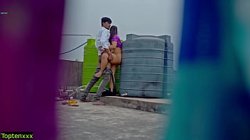 Bercinta Hot Di Atap! Jangan Sampai Keluar Di Dalam Memek