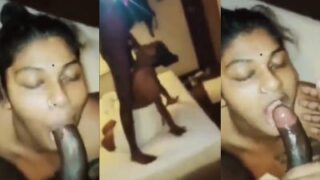Ibu Berpayudara Besar Melahap Penis Hitam India Dalam Video Porno Tamil