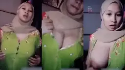 Daster Hijau Transparan Menggoda, Bikin Sange Tanpa Hijab