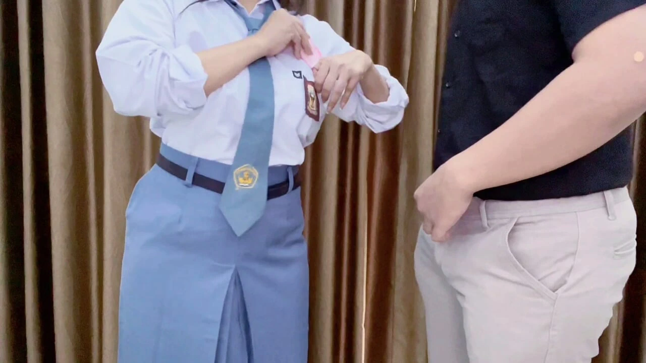 High School Student Asks Her Steobrother For Pocket Money
