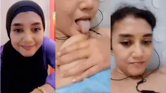 Amel Vcs Buka Hijab, Mainin Uting Dengan Lidahnya
