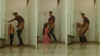 Cowok Sama Ceweknya Nikmatin Ngewe Berdiri Di Lorong