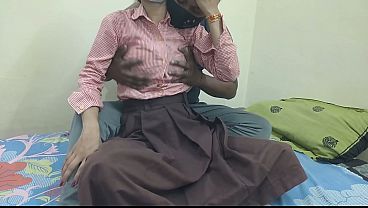 Cewek Kuliahan India Digebuk Kontol Pacar Di Kamar, Ngewe Panas Abis.