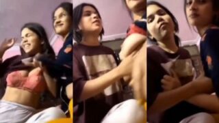 Gadis Desi Di Asrama Saling Remas-remas Payudara, Basah Kena Ciuman Nakal.