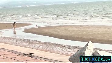 Cewek Thailand Abg Dijemput Di Pantai Buat Ngewe Sama Bule Kontol Gede
