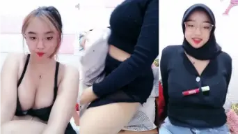 Cewe Buka Hijab, Langsung Sange Ebot Guling Siap Digoyang.