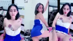 Vio Toket Bulat Cewek Tato Bikin Muncrat